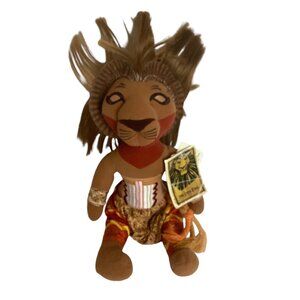 Disney The Lion King Simba Bean Bag Plush Toy 12” Julie Taymor Broadway Musical
